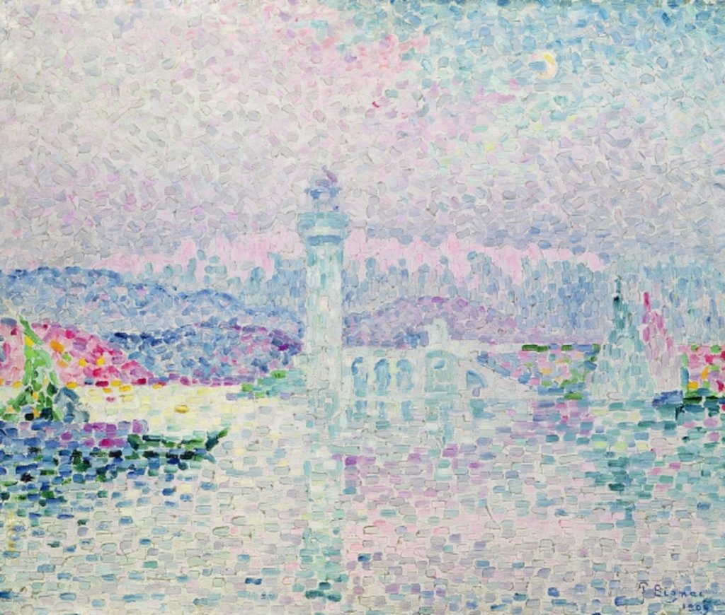 Detail of The Lighthouse at Antibes, 1909 by Paul Signac