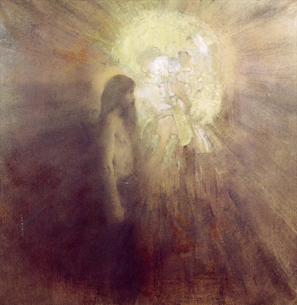 Detail of The Temptation of St. Anthony, 1883 by Fernand Khnopff