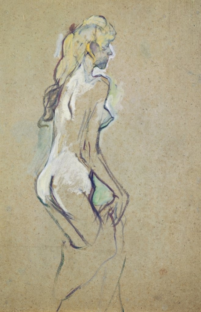 Detail of Nude Young Girl, 1893 by Henri de Toulouse-Lautrec