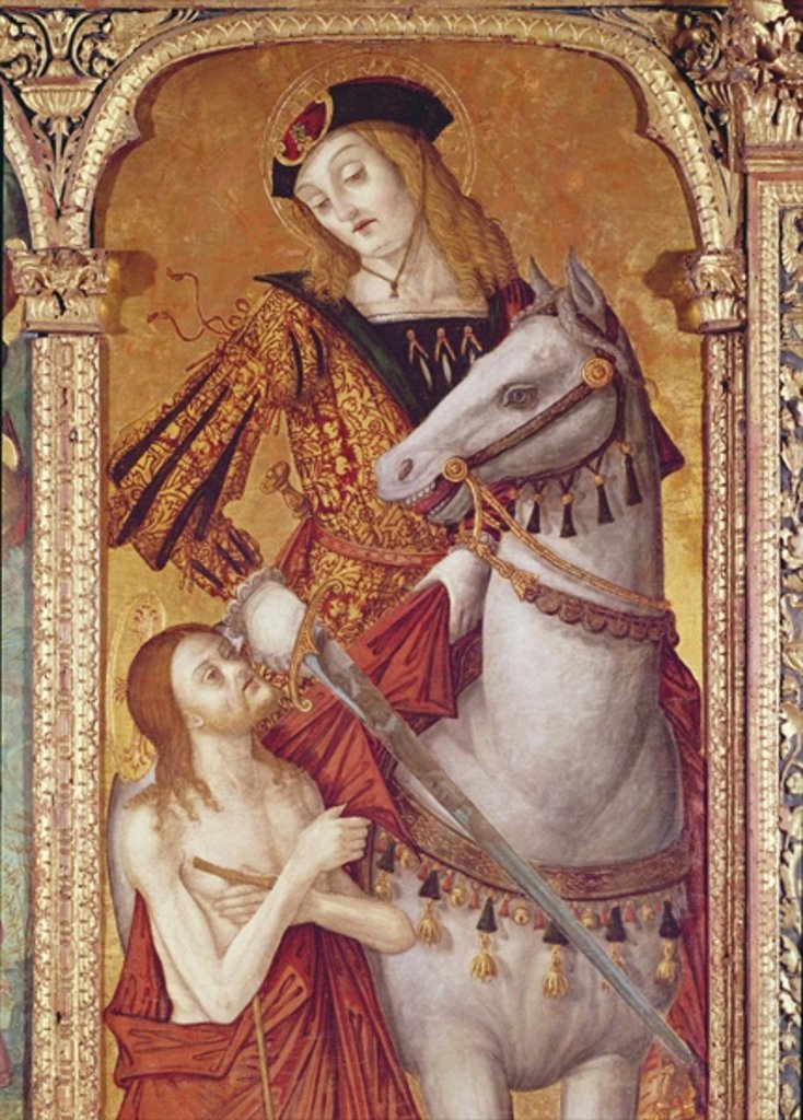 Detail of Virgin and Child with SS. Gregory and Martin by Nikola Bozidarovic