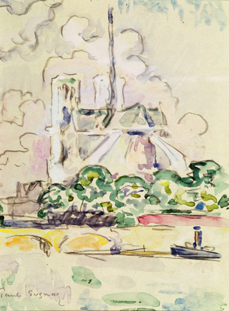 Detail of Notre-Dame, 1925 by Paul Signac
