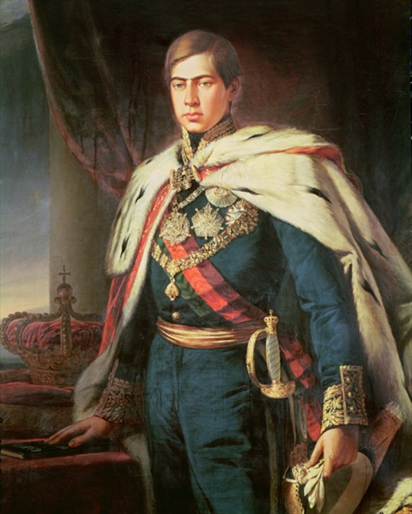 Detail of King Peter V of Portugal by Jose Rodrigues
