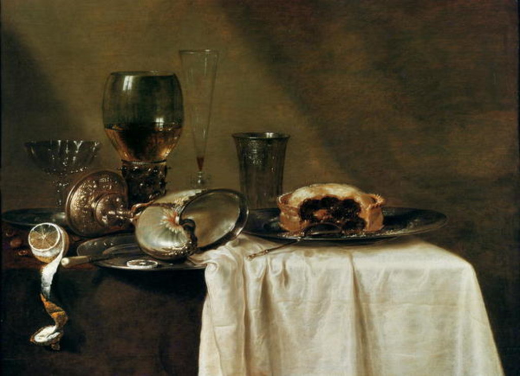 Detail of The Blackcurrant Tart, 1635 by Willem Claesz. Heda