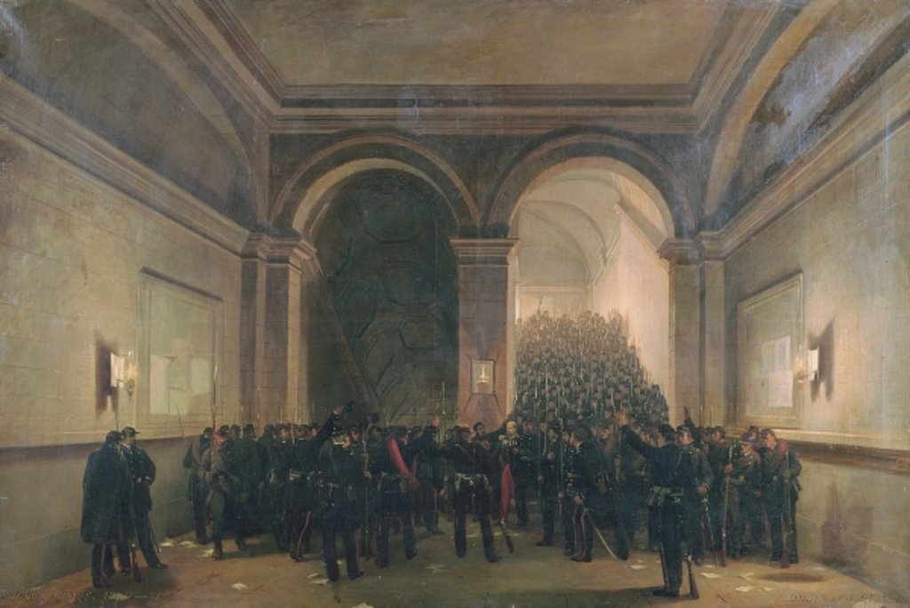 Detail of Entry of the 106th Battalion into the Paris Town Hall, 31st October 1870 by Jules & Guiaud Jacques Didier