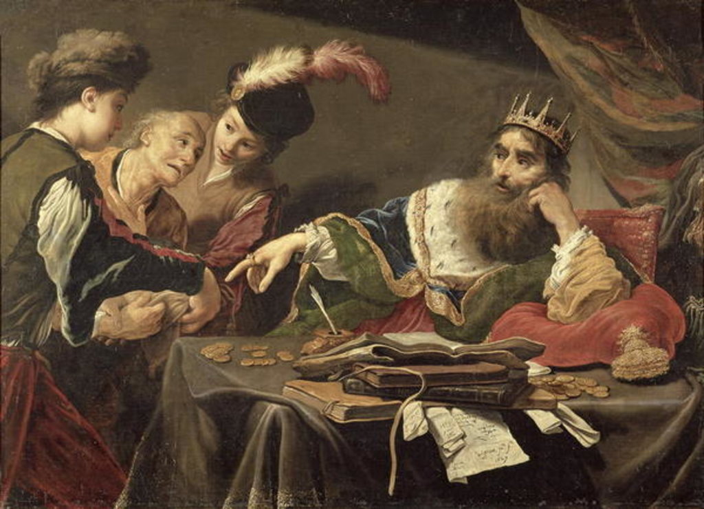Detail of Croesus Receiving a Tribute from a Lydian Peasant, 1629 by Claude Vignon