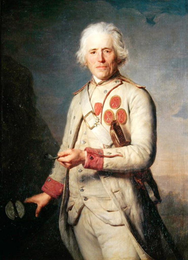 Detail of Jean Theurel by Antoine Vestier