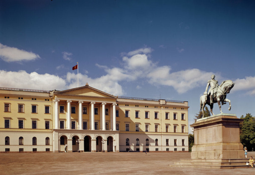 Detail of View of the Royal Palace, built 1825-48 by Hans Ditlev Franciscus Linstow