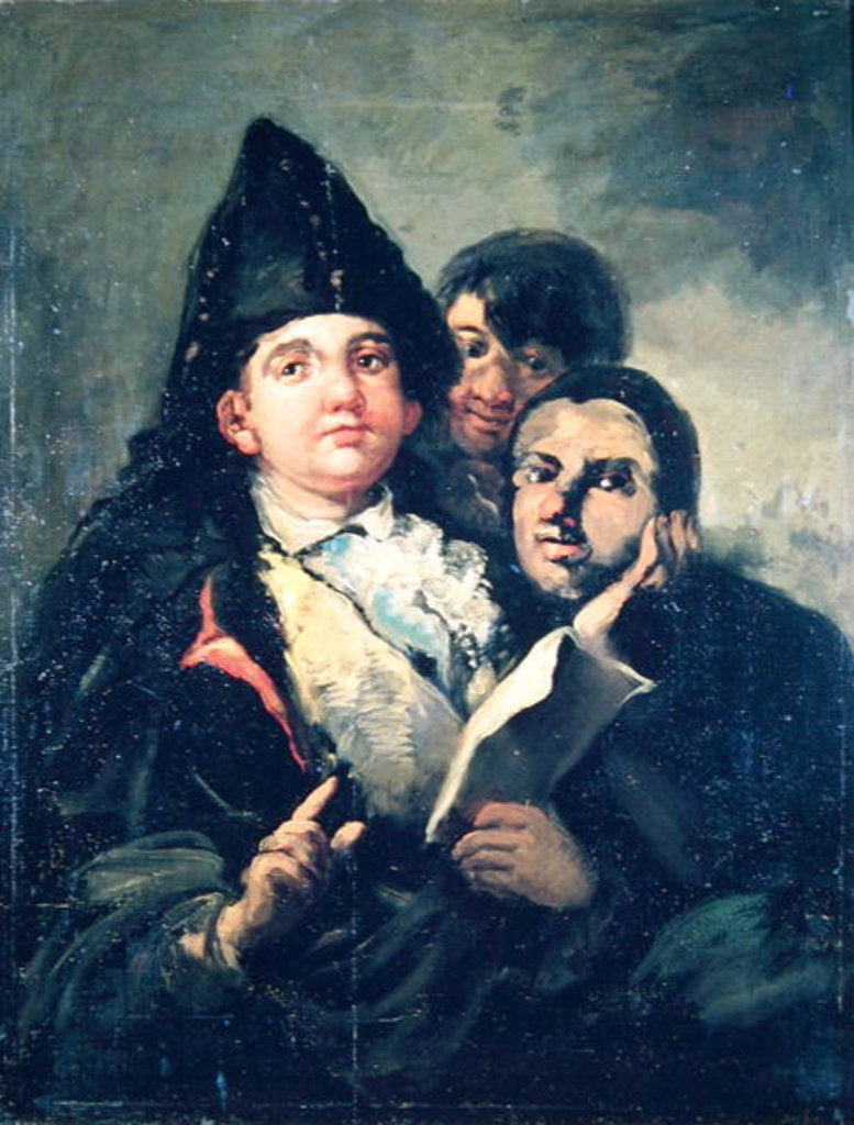 Detail of Manolito Guasquez and the Fool of Coria by Francisco Jose de Goya y Lucientes