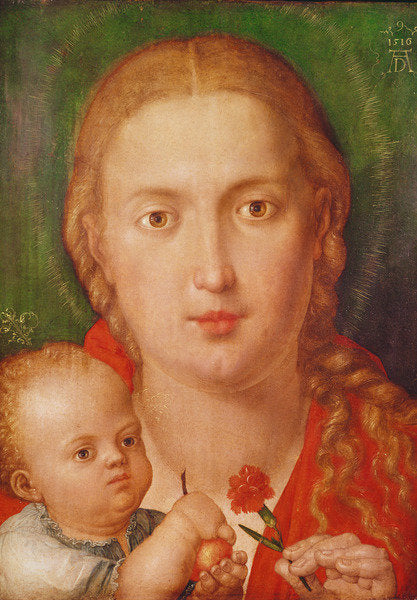 Detail of Madonna of the Carnation, 1516 by Albrecht Dürer or Duerer