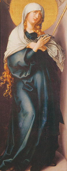 Detail of Virgin Mary with Sword by Albrecht Dürer or Duerer
