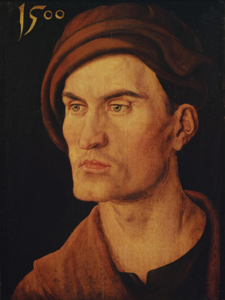 Detail of Portrait of a Young Man, 1500 by Albrecht Dürer or Duerer