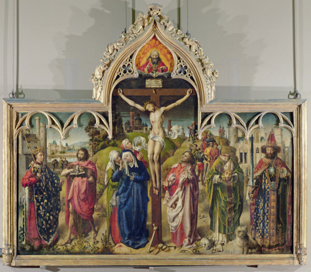 Detail of The Parlement of Paris Altarpiece, 1453-55 by French School