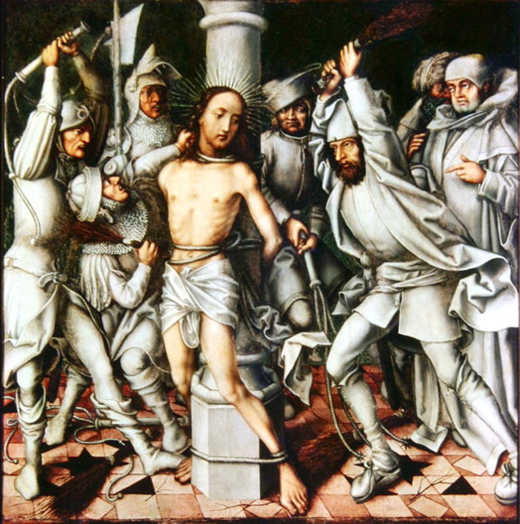 Detail of The Flagellation of Christ, detail from an altarpiece, 1496 by Hans Holbein the Elder