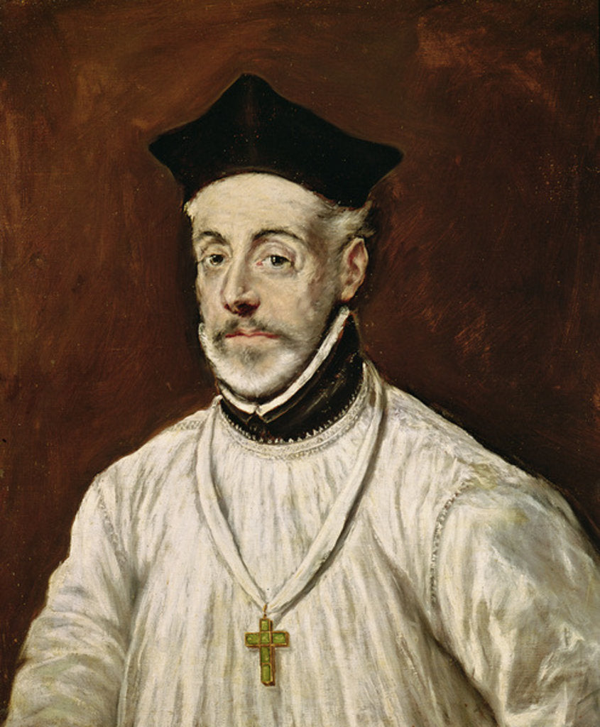 Detail of Don Diego de Covarrubias y Leiva c.1600-05 by El Greco