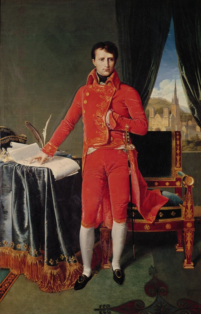 Detail of Bonaparte as First Consul, 1804 by Jean Auguste Dominique Ingres