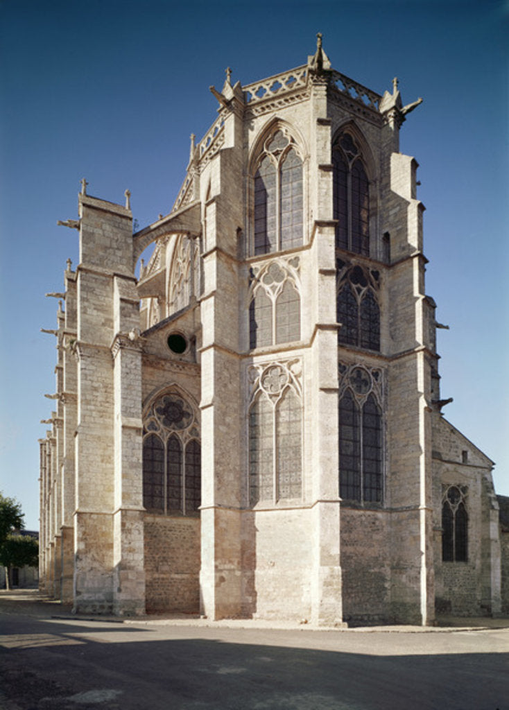 Detail of View of the chevet of the church, built 1260-1320 by School French