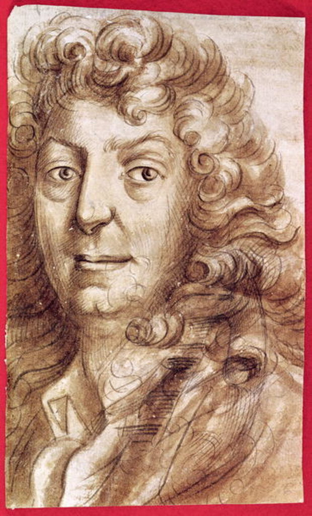 Detail of Jean Racine by Jean Baptiste Santerre (after)