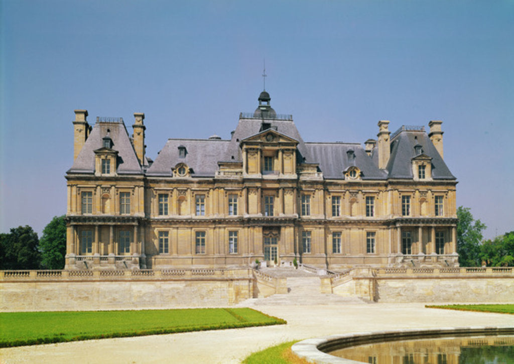 Detail of View of the East facade of Chateau de Maisons-Laffitte, built 1642-51 by Francois Mansart