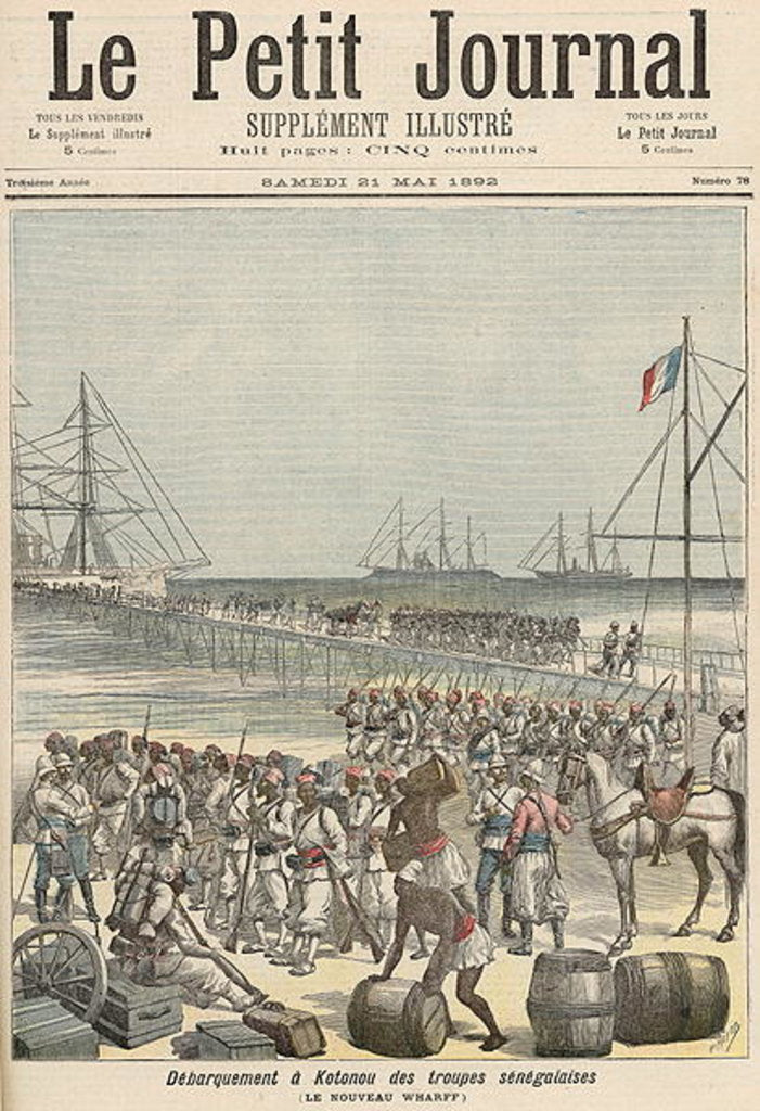 Detail of Landing of the Senegalese Troops at the New Wharf in Cotonou by Henri Meyer