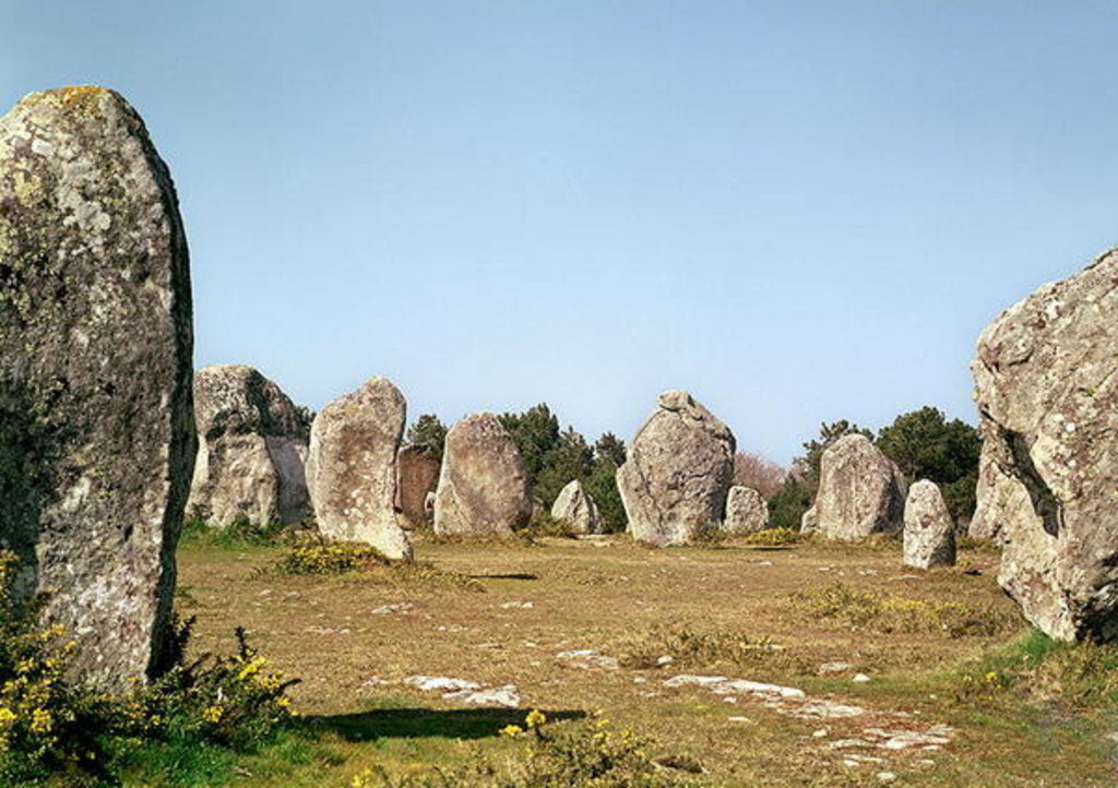 Detail of Alignment of standing stones, Megalithic Period, 4th-3rd millennium BC by Prehistoric Prehistoric