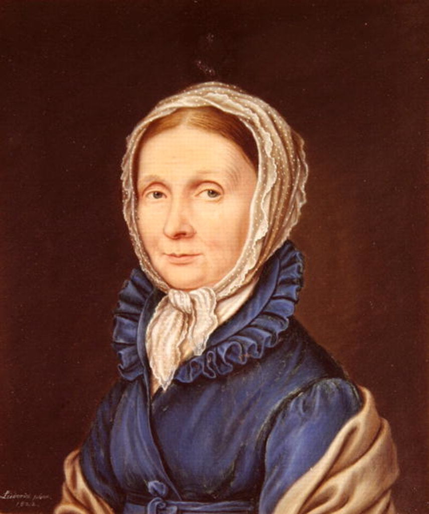 Detail of Juliane, Baroness von Kruedener nee Vietinghoff-Scheel, 1822 by Gustav Karl Friedrich Luderitz