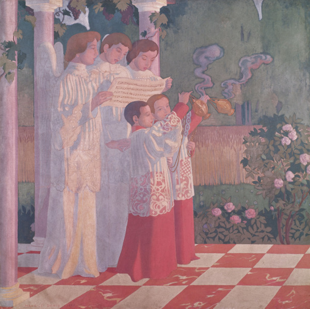 Detail of Exaltation of the Holy Cross and the Glorification of the Mass by Maurice Denis
