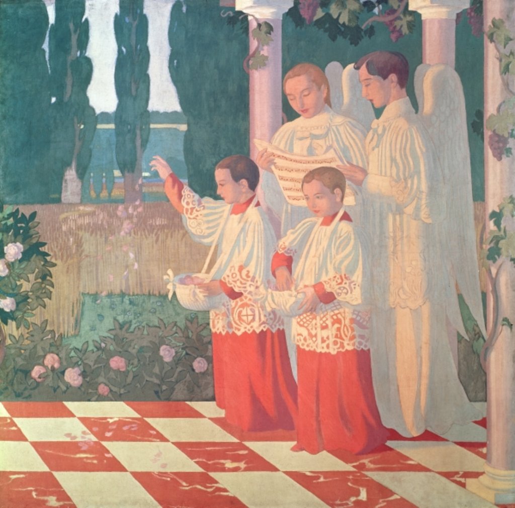 Detail of Exaltation of the Holy Cross and the Glorification of the Mass by Maurice Denis