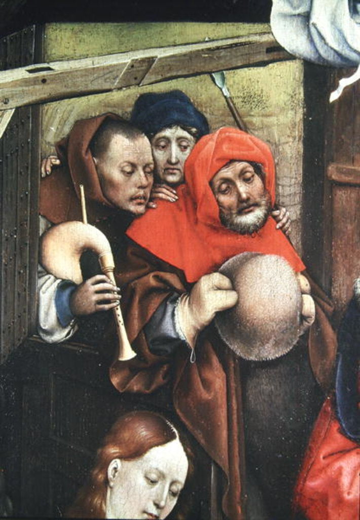 Detail of Nativity, detail of the shepherds, c.1425 by (1375/8-1444) Master of Flemalle