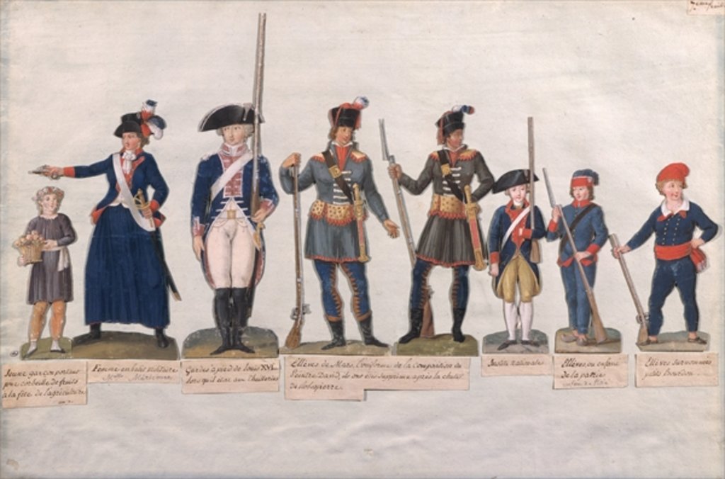 Detail of Characters of the French Revolution by Lesueur Brothers