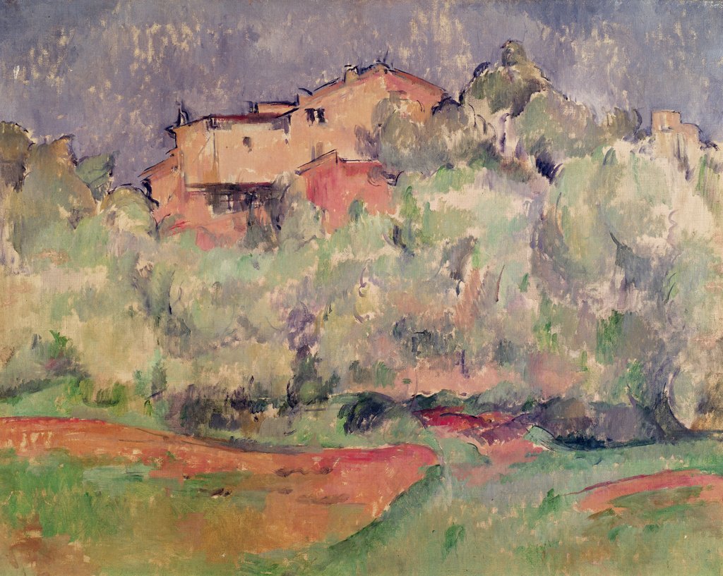 Detail of The House at Bellevue, 1888-92 by Paul Cezanne