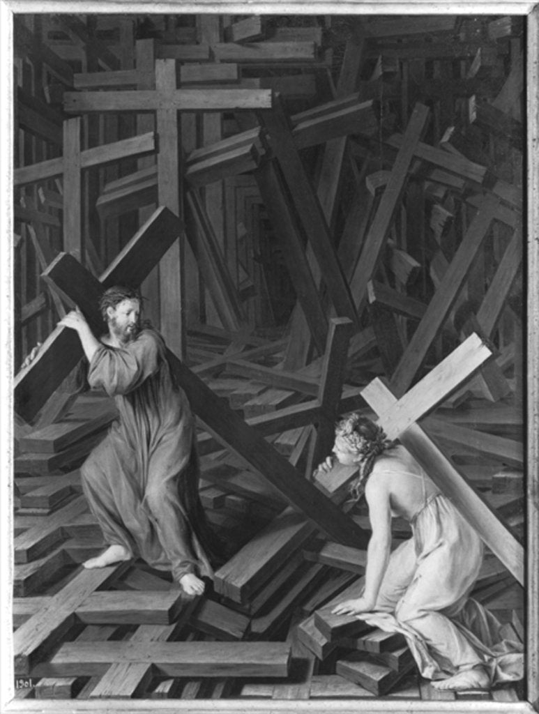 Detail of The Christian Soul Accepting her Cross by French School