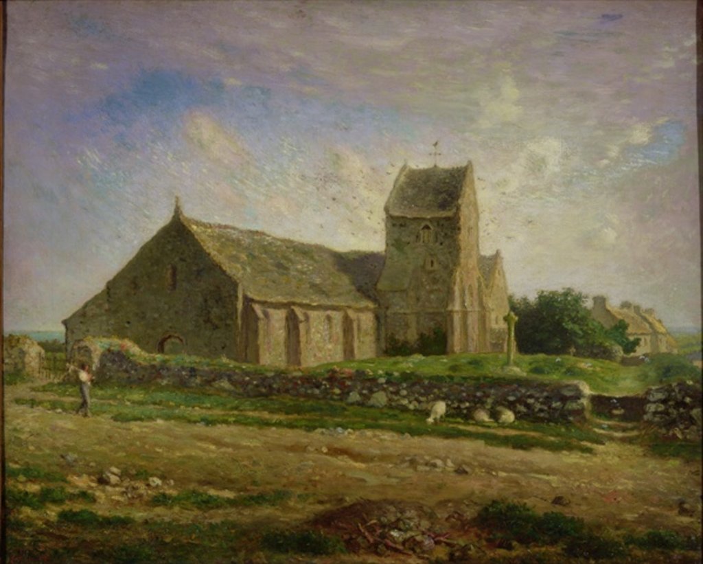 Detail of The Church at Greville, c.1871-74 by Jean-Francois Millet