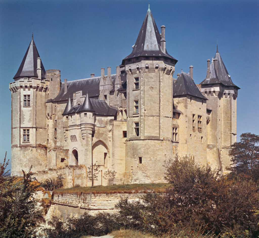 Detail of View of the Chateau, rebuilt in 1227 by St. Louis and strengthened in 16th century by Bartolommeo by School French