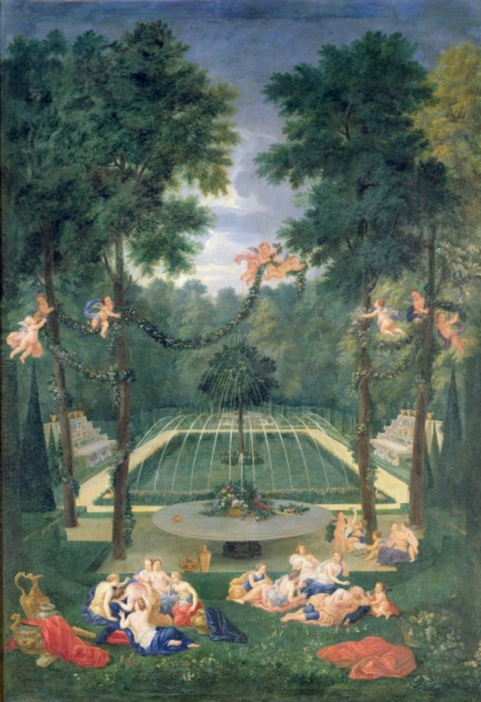 Detail of Groves of Versailles, view of the Marais with Venus and Echo, 1688 by Jean the Younger Cotelle