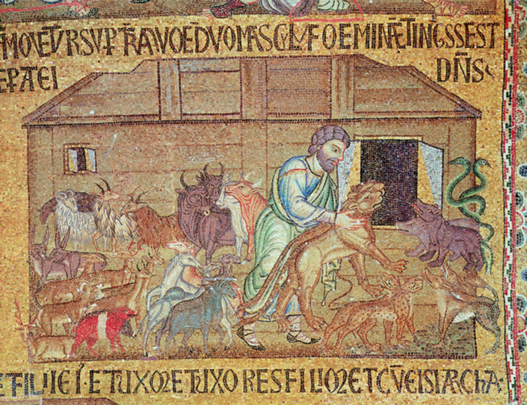 Detail of The Flood by Veneto-Byzantine School