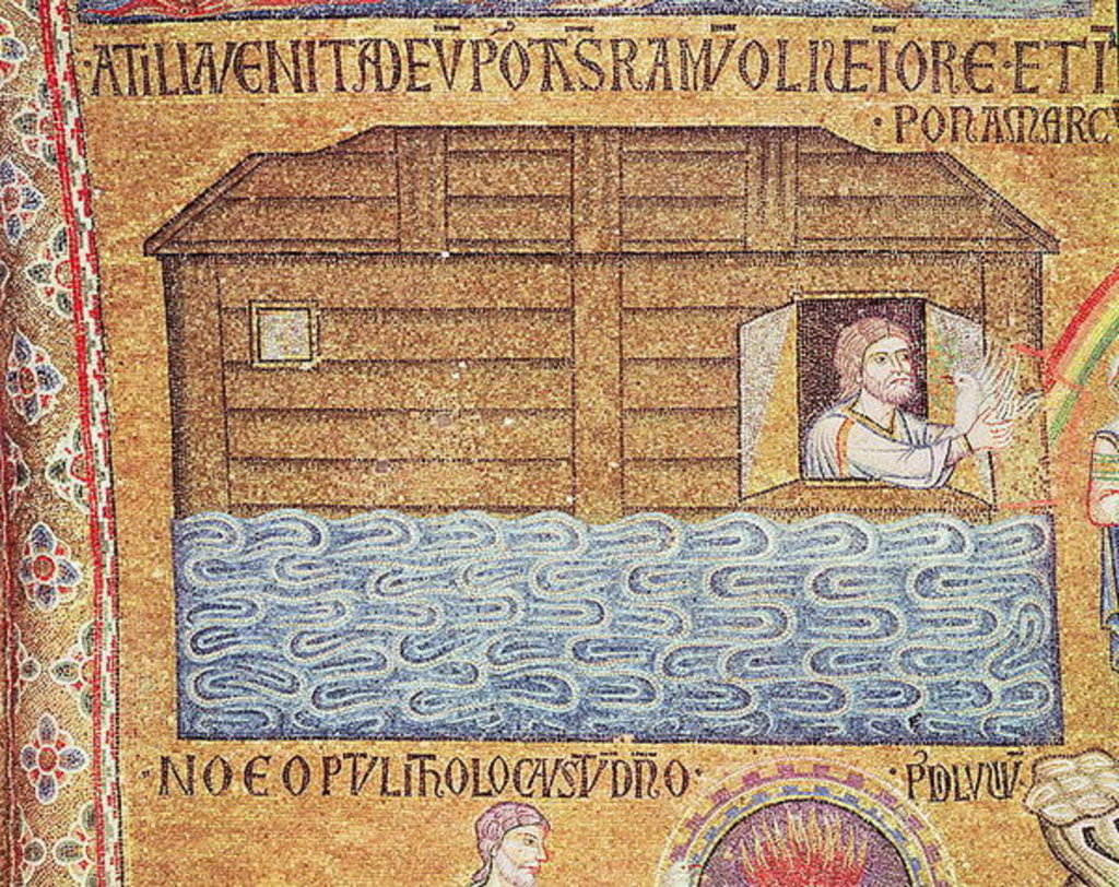 Detail of The Flood by Veneto-Byzantine School