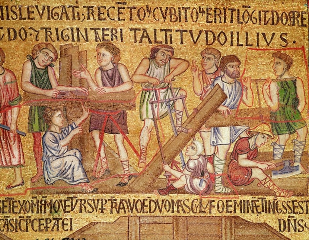 Detail of The Flood by Veneto-Byzantine School