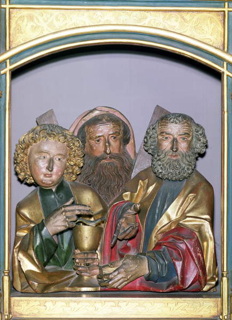 Detail of Wooden carvings of SS. John, Andrew and Peter by Nikolaus Hagenauer