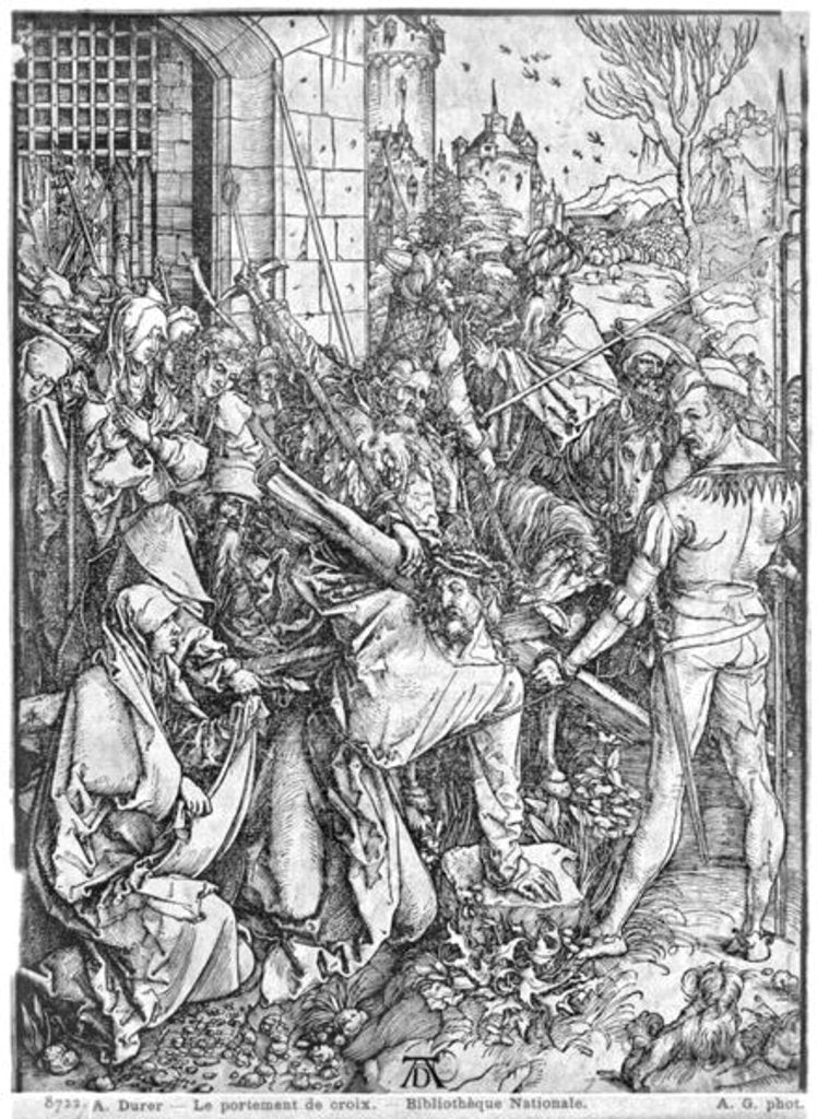 Detail of The carrying of the cross by Albrecht Dürer or Duerer