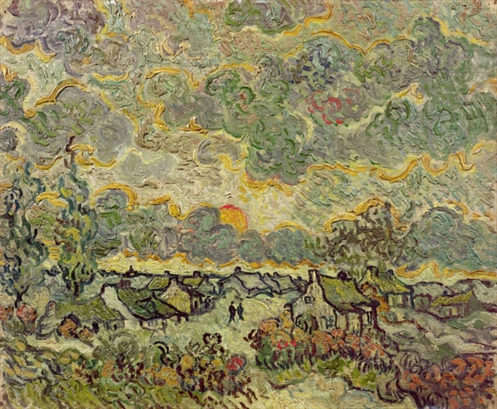 Detail of Autumn landscape, 1890 by Vincent van Gogh