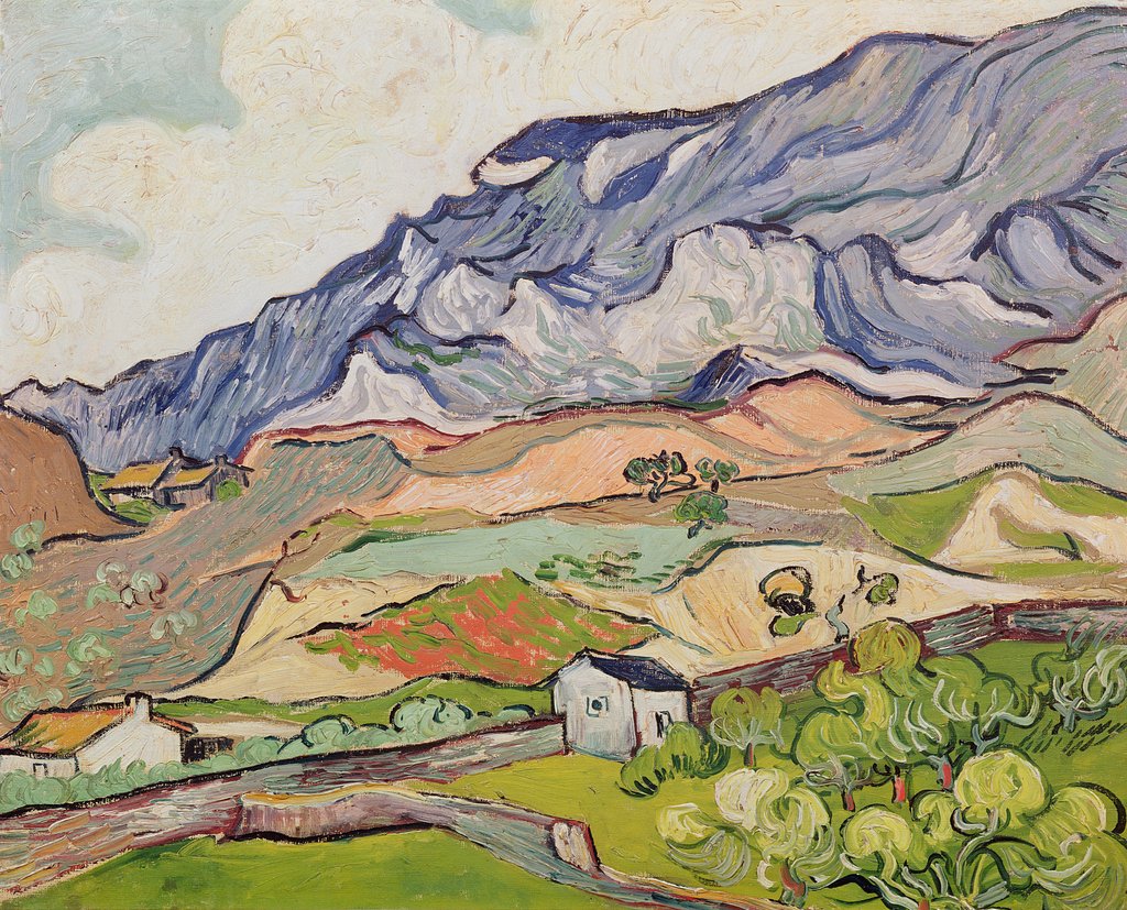 Detail of The Alpilles, 1890 by Unknown Artist
