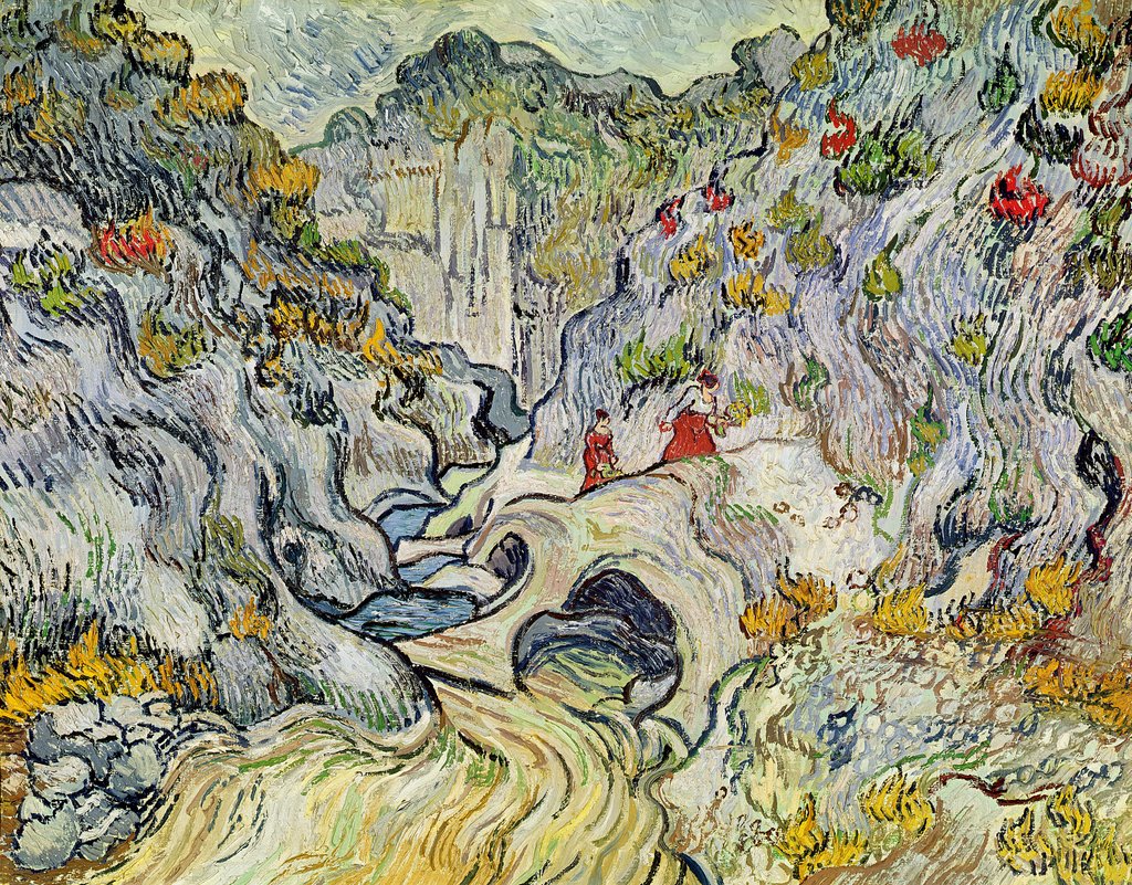 Detail of The ravine, 1889 by Vincent van Gogh