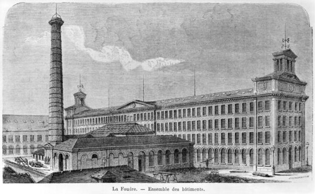 Detail of La Foudre cotton mill by Auguste Bertrand