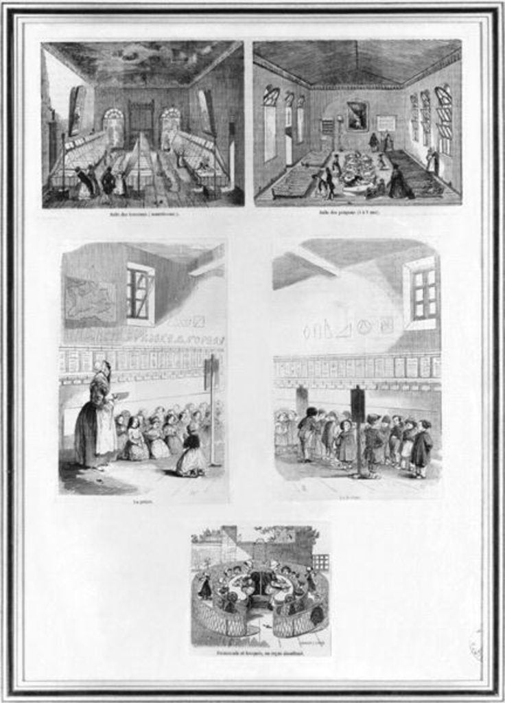 Detail of The foundling home by French School