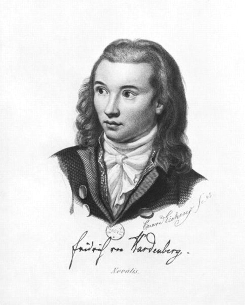 Detail of Novalis 1845 by Friedrich Eduard Eichens