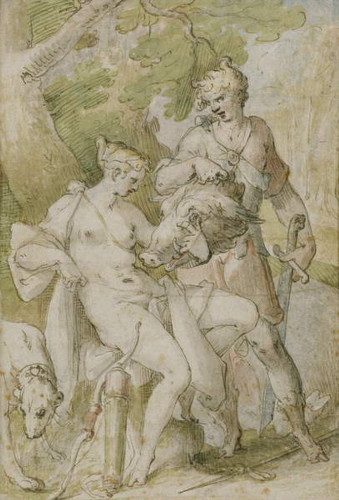 Detail of Mythological Scene by Bartholomaeus Spranger