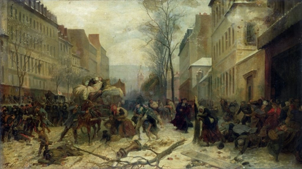Detail of Bombardment of Paris in 1871 by Felix Philippoteaux