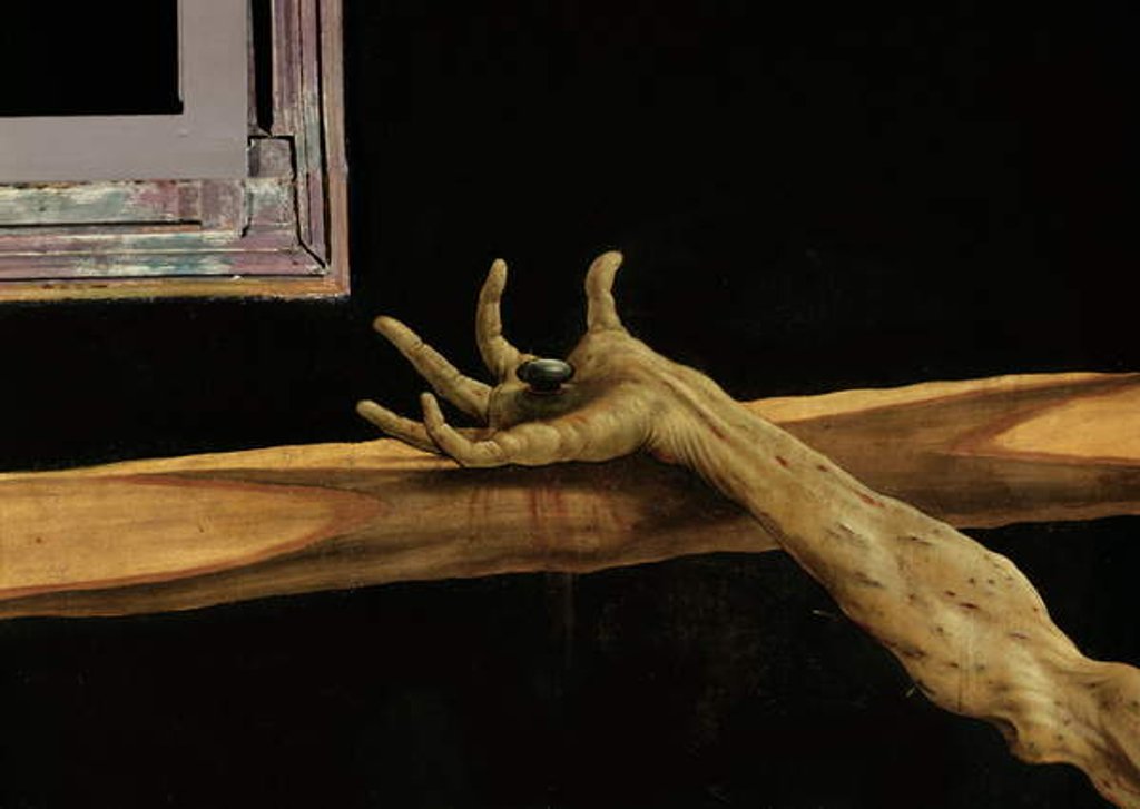 Detail of Crucifixion from the Isenheim Altarpiece by Matthias Grunewald