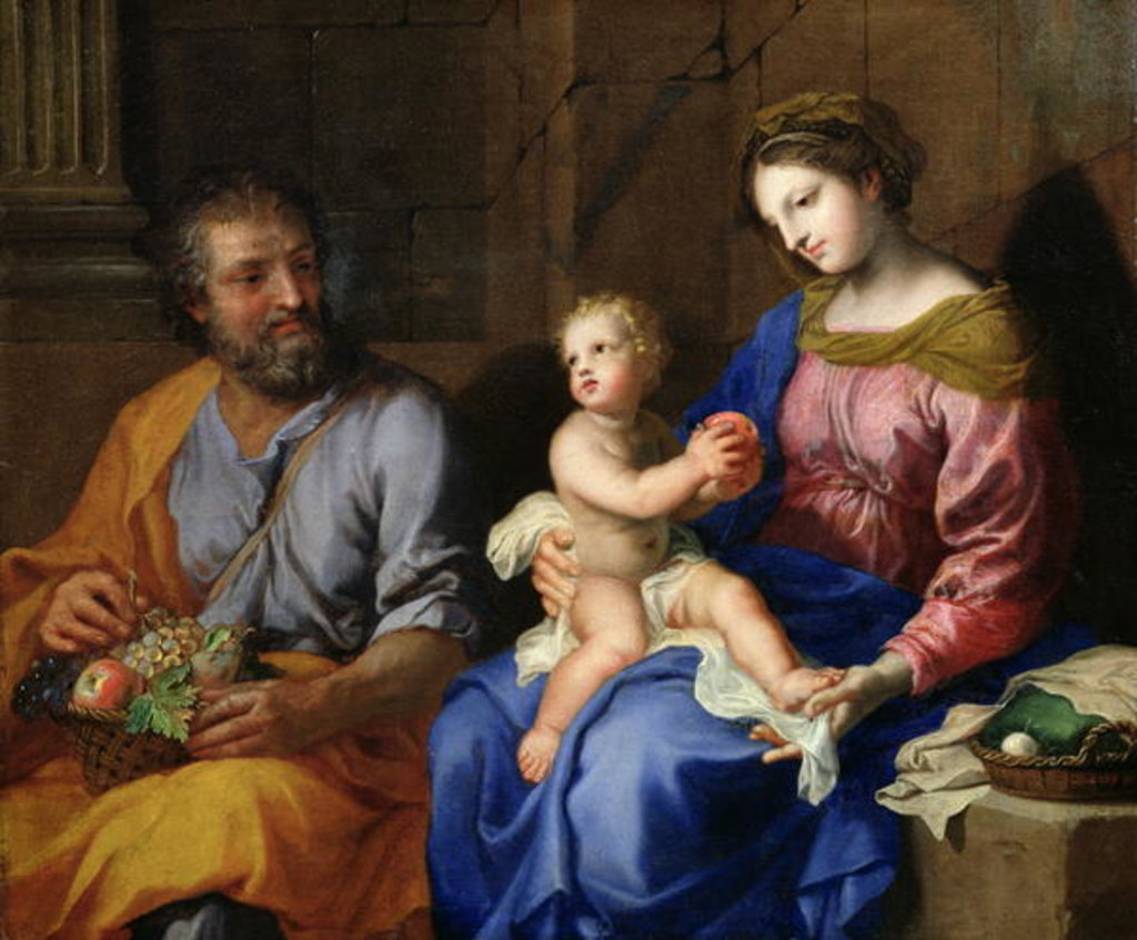 Detail of The Holy Family by Jacques Stella