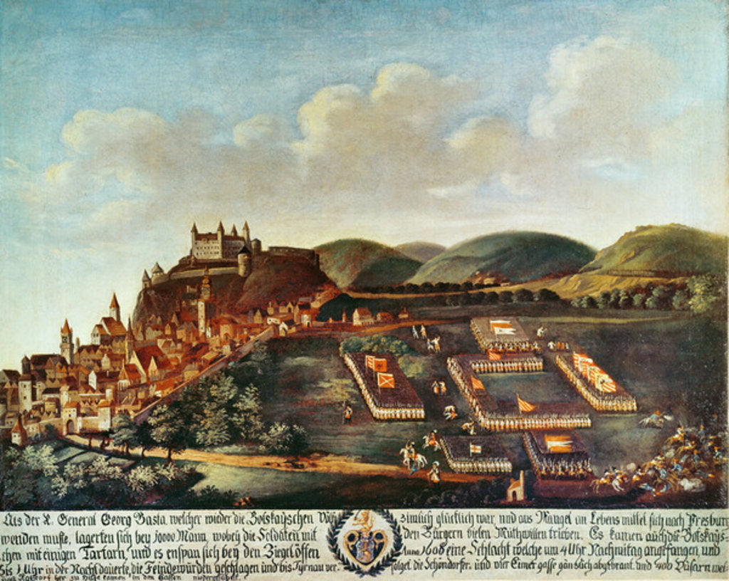 Detail of Arrival of the troops of General Georg Basta before Pressburg, 1606 by Anonymous
